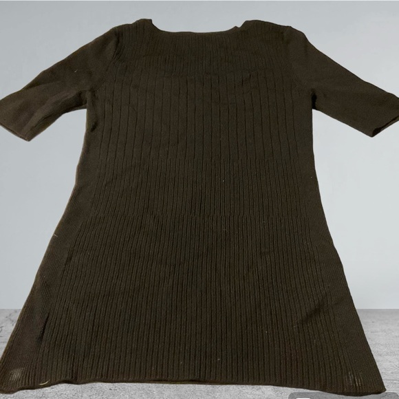 White House Black Market V-Neck Sweater, Black, Short Sleeve, Size Small - Picture 3 of 8